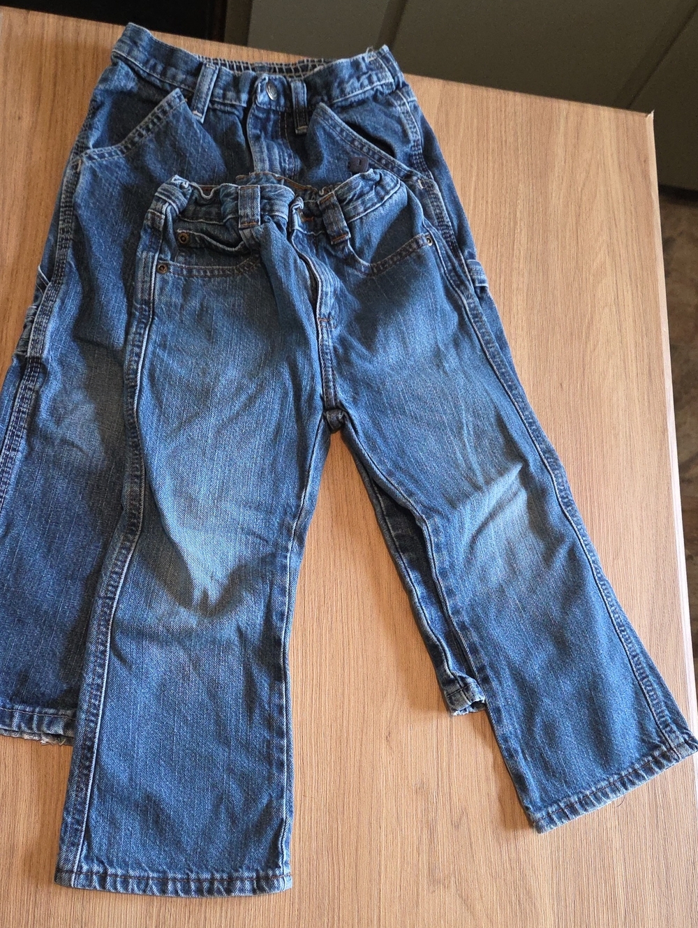 Kids Blue Denim Jeans - Classic Straight Leg